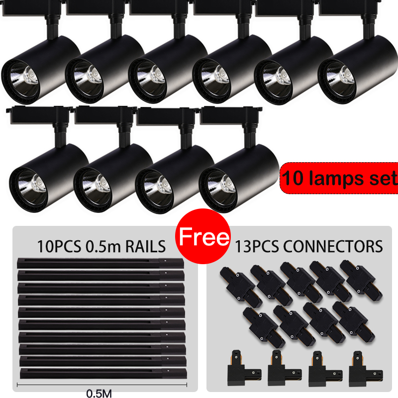 Outdoor Lighting Track - トラックライト 50W 高輝度 シーリングランプ トラックライトレール照明 スポットLED