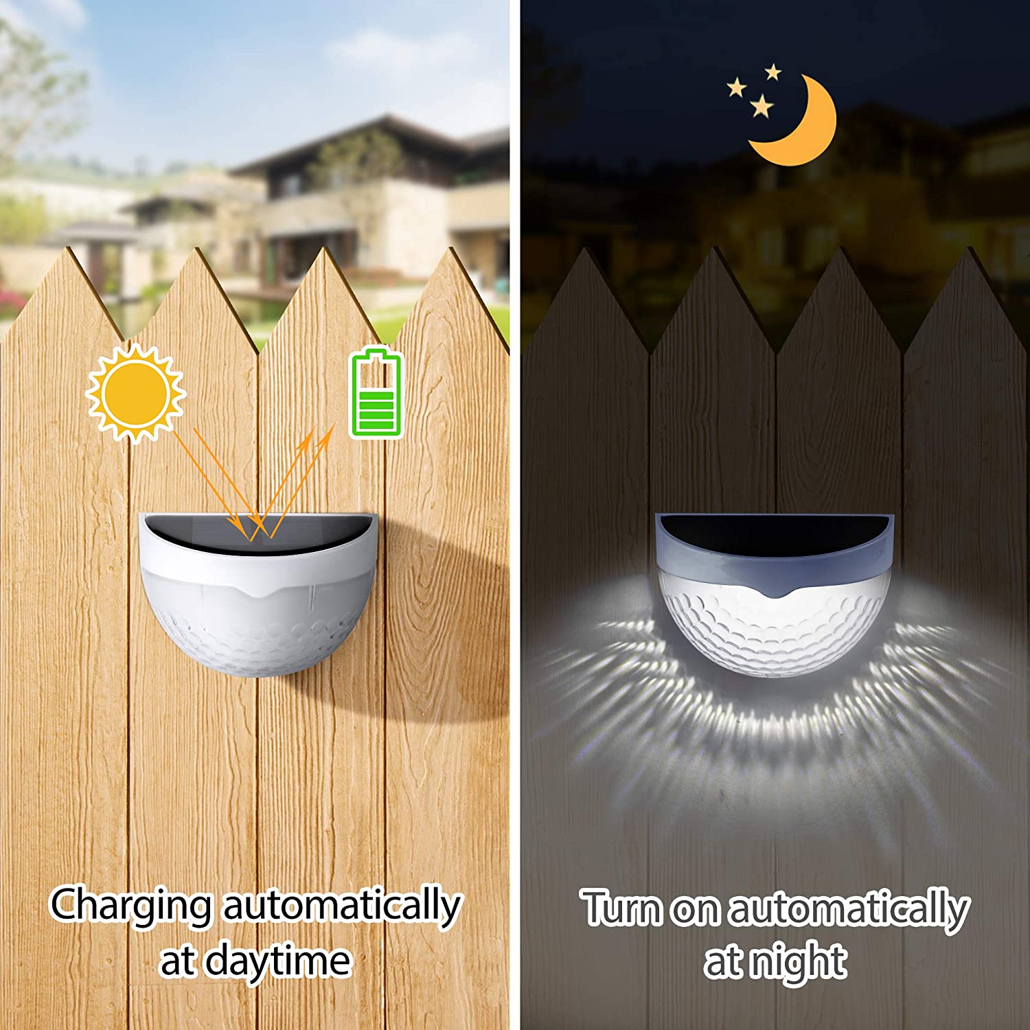 LED ソーラーライト屋外壁ランプエネルギーガーデンランプ防 - Outdoor Lighting Effects のレビューと価格