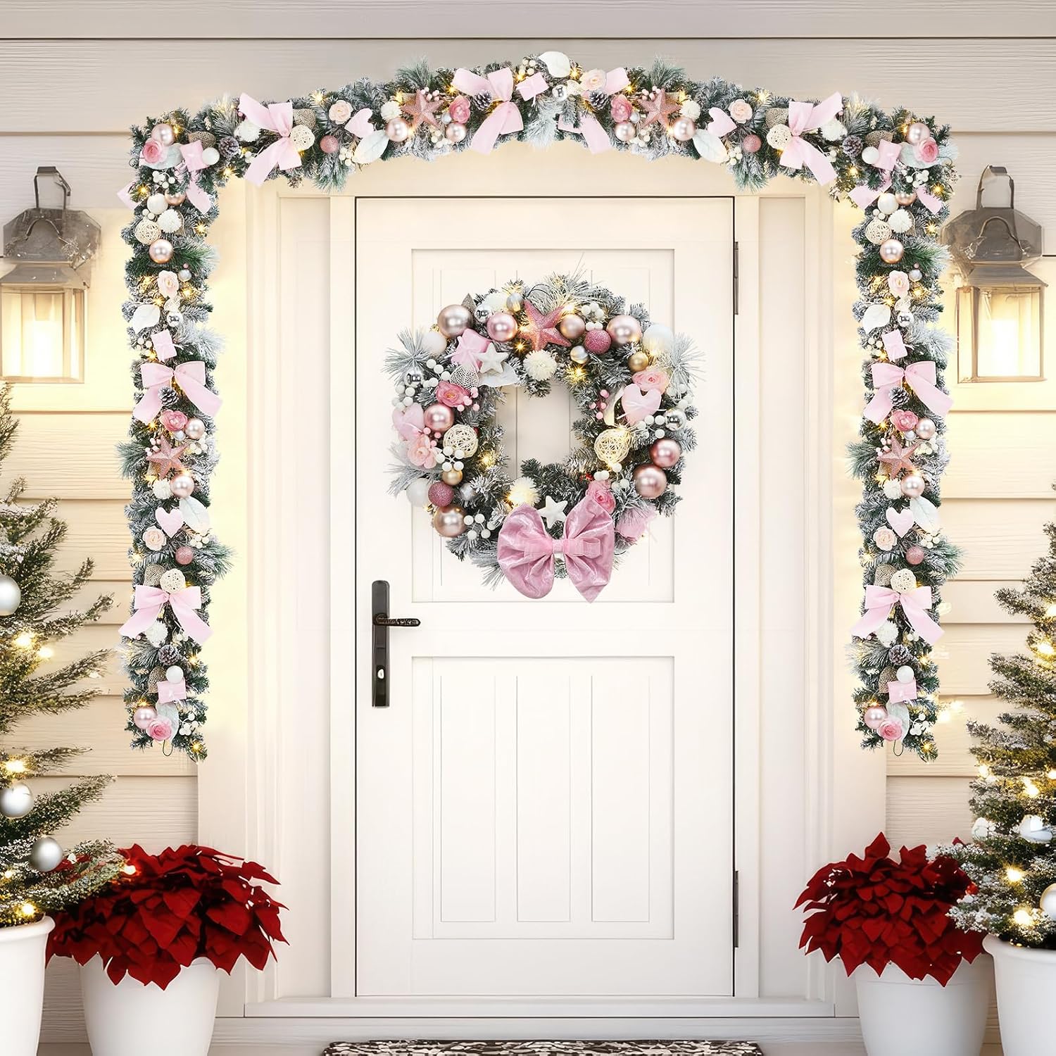 ガーヴィー 24インチ クリスマスリース ガーランド。ベリー - Outdoor Lighting Effects のレビューと価格