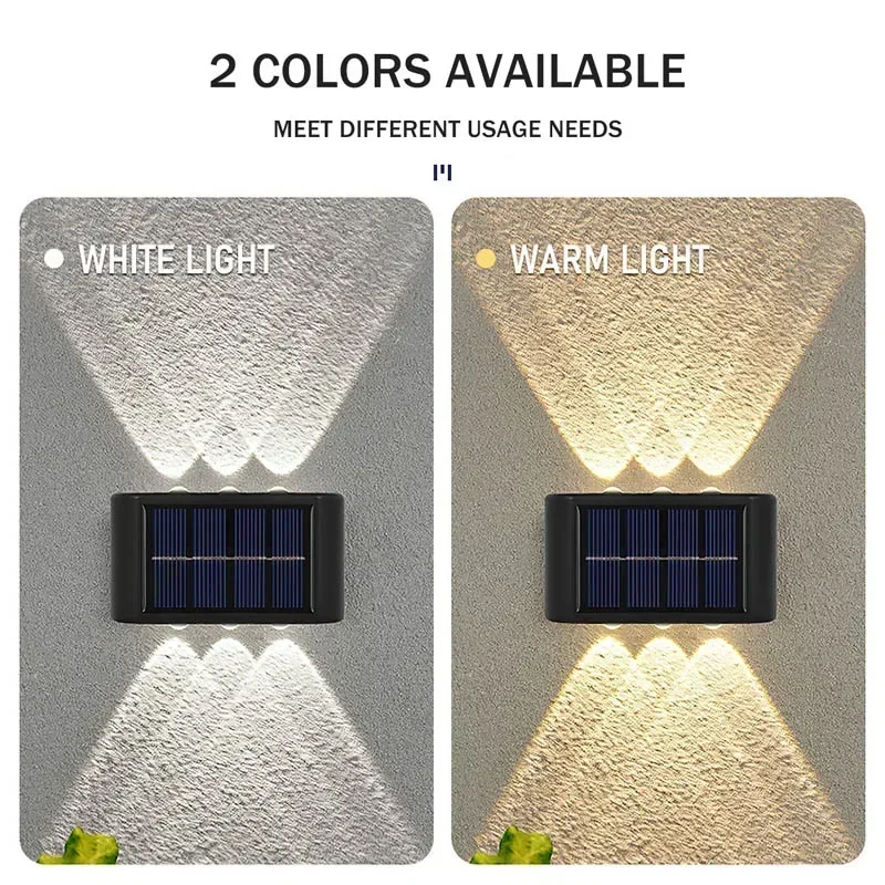 LEDソーラーライト 屋外防水 ソーラーウォールランプ 上下 - Outdoor Lighting Waterproof のレビューと価格