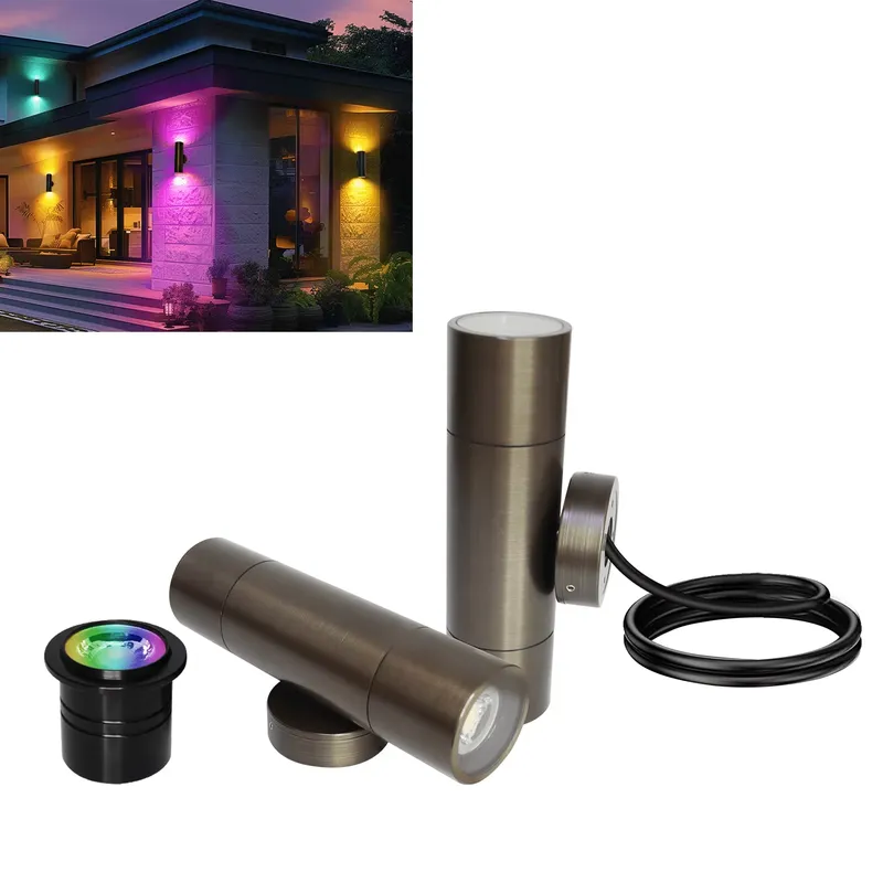 耐久性のある真鍮製屋外LEDウォールライト、IP65防水設計 - Outdoor Lighting Pathway のレビューと価格