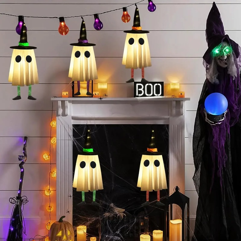 ハロウィン吊り下げゴーストデコレーション、屋外用ハロウィン魔 - Outdoor Lighting Effects のレビューと価格