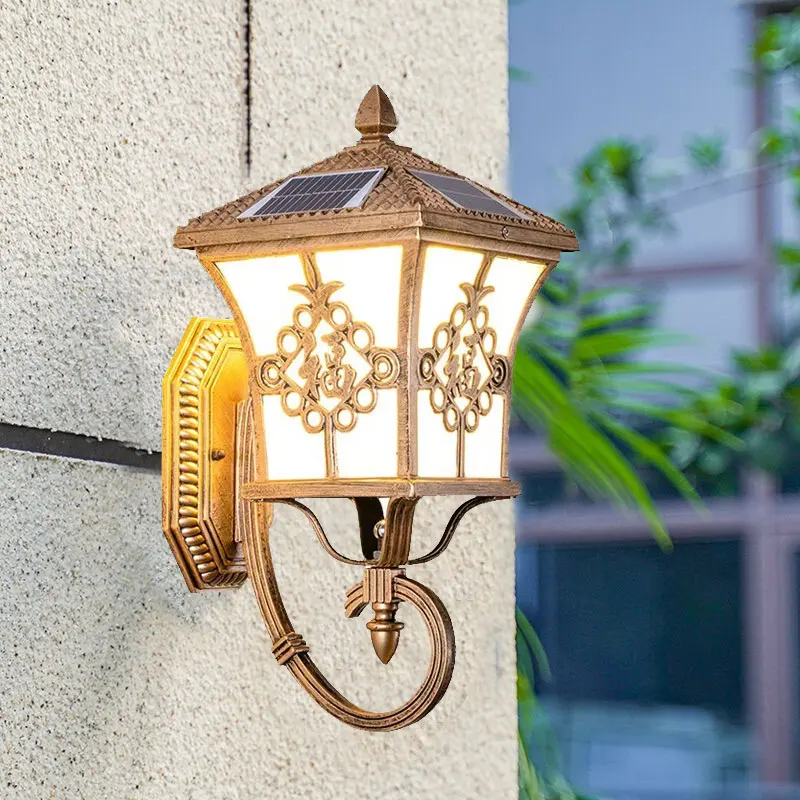 屋外用、ヨーロッパ風デザインの太陽光発電式照明。玄関、壁、庭 - Outdoor Lighting Waterproof のレビューと価格