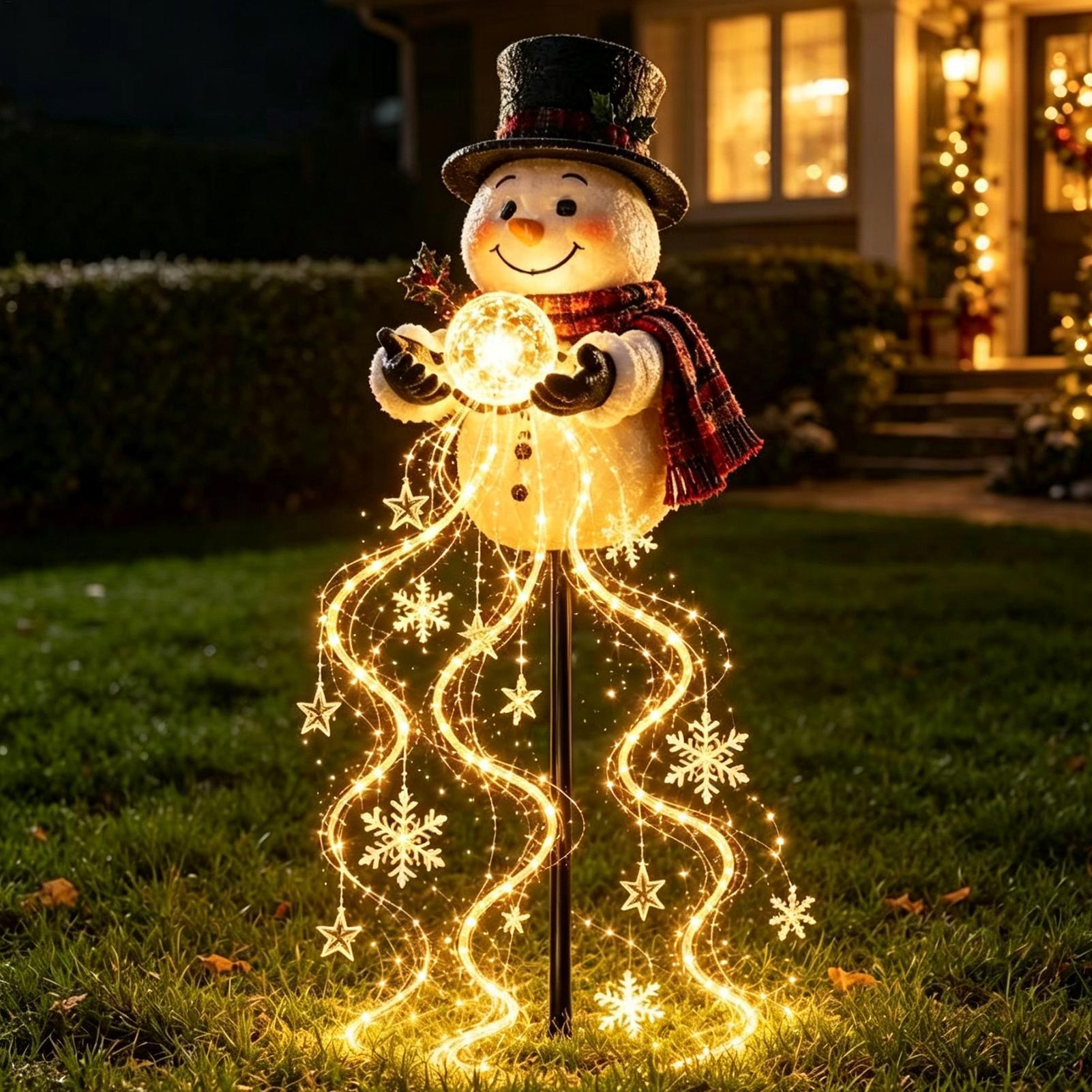 クリスマス用パスウェイライト 60cm ソーラー式 スノーマ - Outdoor Lighting Pathway のレビューと価格
