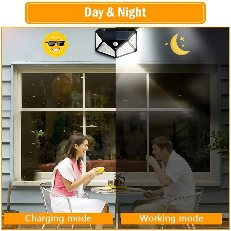 100LED屋外ソーラーガーデンライト、屋外モーションセンサ - Outdoor Lighting Pathway のレビューと価格