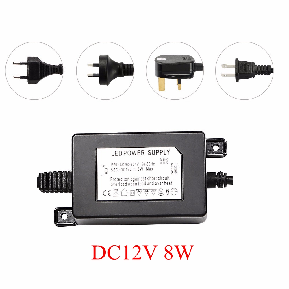 IP67防水DC12V 8Wトランス電源ドライバー、LEDラ - Outdoor Lighting Uk のレビューと価格