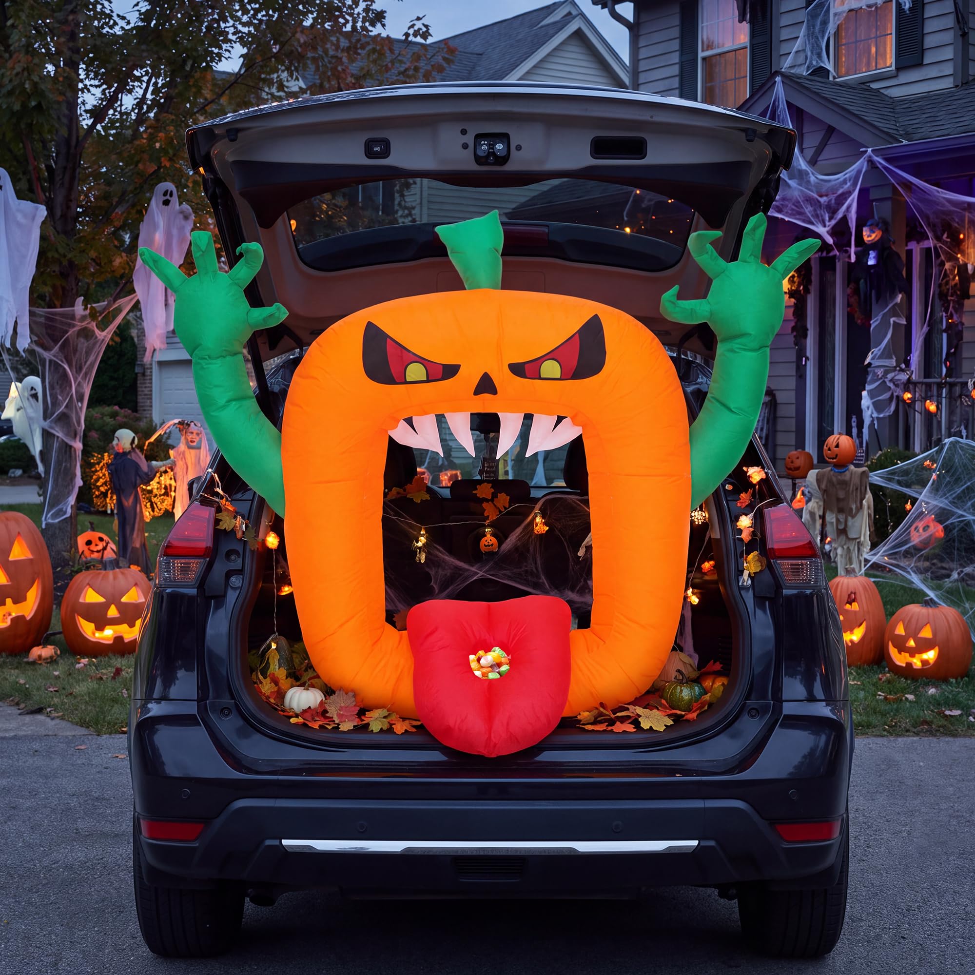 高さ約1.8mのハロウィーン用空気で膨らませる装飾品。オレン - Outdoor Lighting Effects のレビューと価格